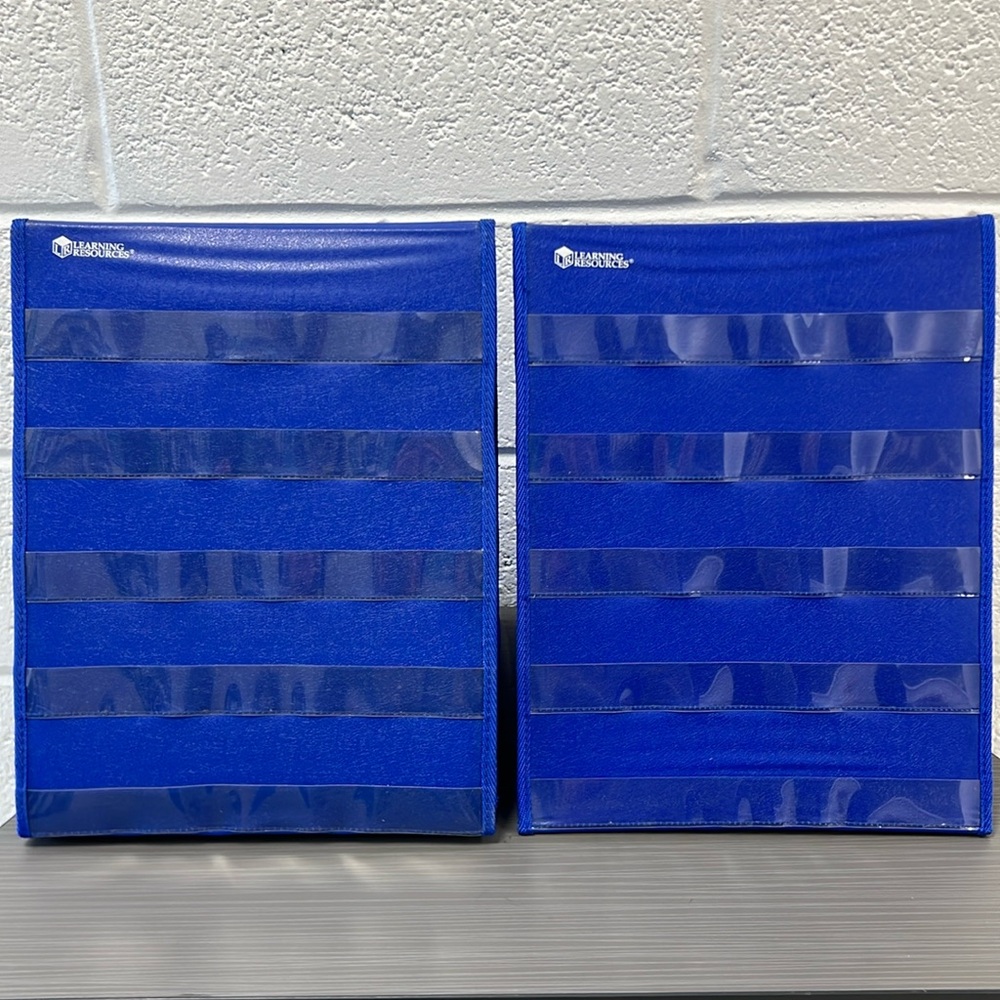 Double Sided Table Top Pocket Charts